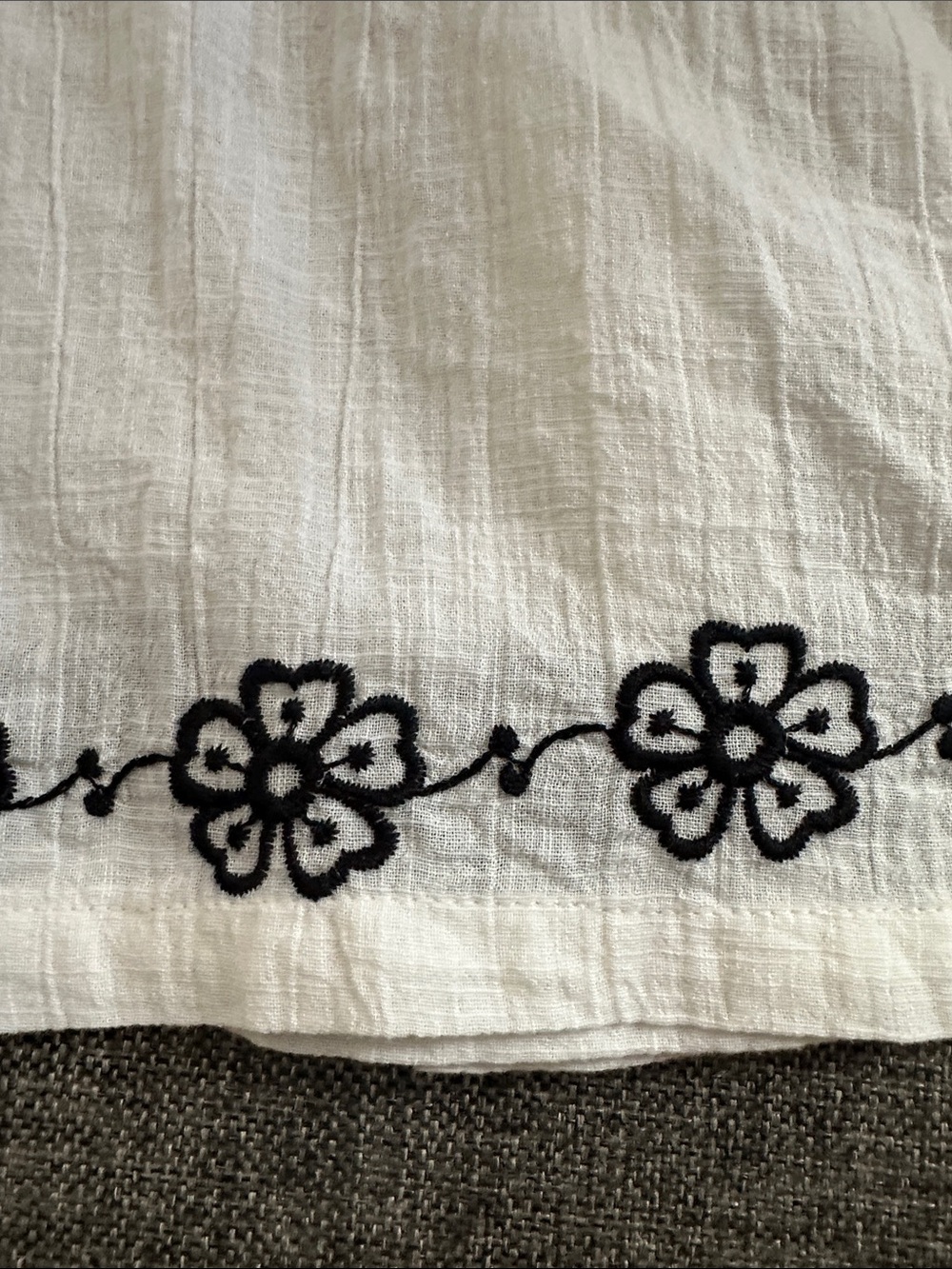 Jennifer & Grace Ecru Embroidered 100% Cotton Blouse Women's Size 1X NWT - Picture 5 of 9